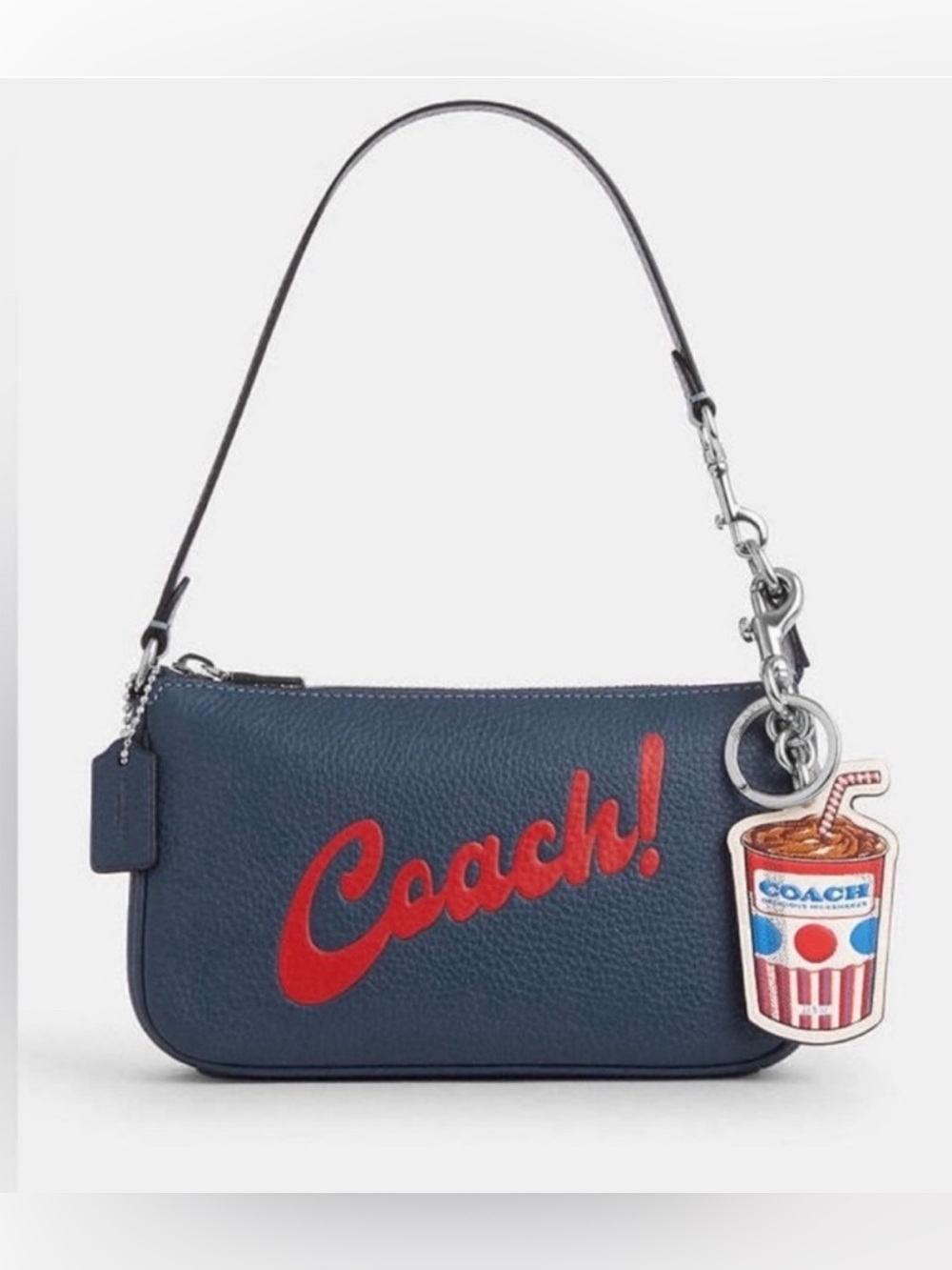 Coach Milkshake Leather Bag Charm - Picture 2 of 3